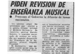Piden revisión de enseñanza musical