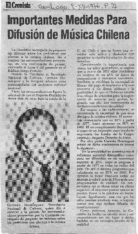 Importantes medidas para difusión de música chilena