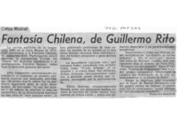 Fantasía Chilena, de Guillermo Rifo