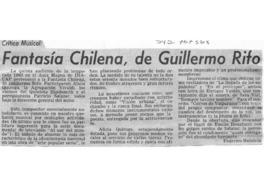 Fantasía Chilena, de Guillermo Rifo