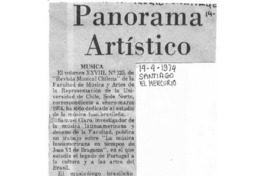 Panorama Artístico Música