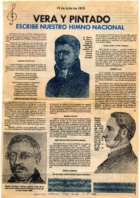 Vera y Pintado escribe nuestro himno nacional 19 de julio de 1819