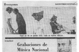 Grabaciones de música nacional