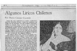 Algunos Líricos Chilenos