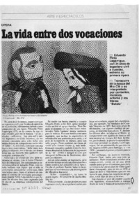 La vida entre dos vocaciones Opera