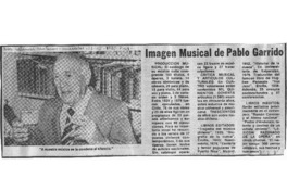 Imagen musical de Pablo Garrido