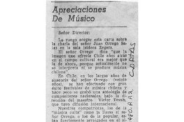 Apreciaciones de músico