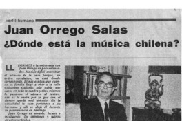 ¿Dónde está la música chilena? Juan Orrego Salas