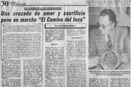 "El Camino del Inca" primera ópera chilena