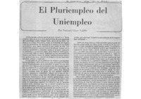 El pluriempleo del Uniempleo