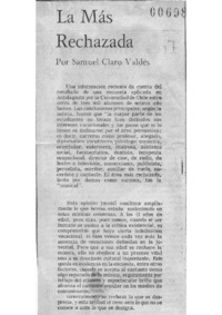 La más rechazada