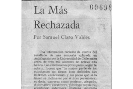 La más rechazada