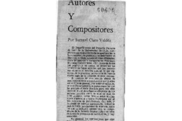 Autores y Compositores