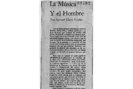 La música y el hombre