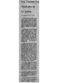 Los tesoros musicales de la iglesia