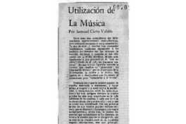 Utilización de la música