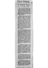 Unos vienen y otros se van