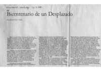Bicentenario de un desplazado