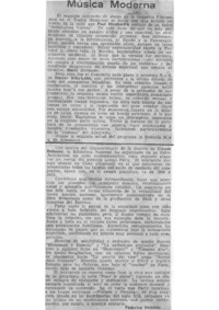 Música moderna Crítica Musical