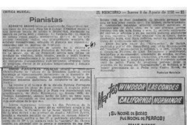 Pianistas Crítica Musical