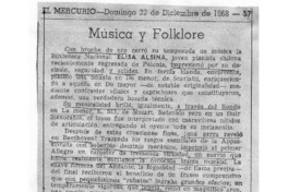 Música y folklore Crítica Musical