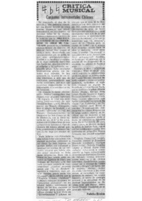 Conjuntos Instrumentales Chilenos Crítica musical