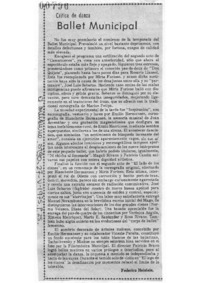 Ballet Municipal Crítica de danza