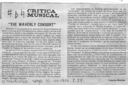 "The Waverly Consort" Crítica Musical