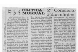 2° Concierto Filarmónico Crítica Musical