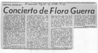 Crítica Musical Concierto de Flora Guerra