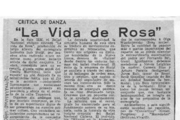 Crítica de danza "La Vida de Rosa"