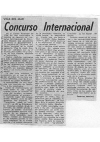 Viña del Mar Concurso Internacional