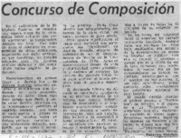 Concurso de Composición