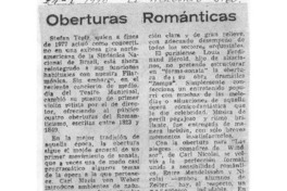 Oberturas Románticas