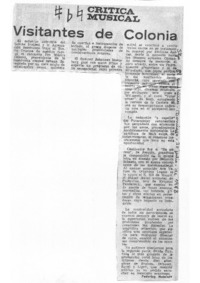 Visitantes de Colonia Crítica Musical