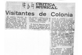 Visitantes de Colonia Crítica Musical