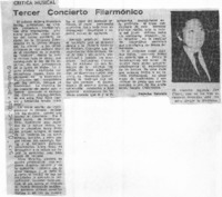 Tercer Concierto Filarmónico Crítica Musical