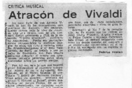 Atracón de Vivaldi Crítica Musical