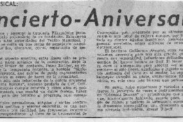 Concierto-Aniversario Crítica Musical