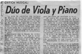 Audición de Alfredo Perl Crítica Musical