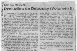 Preludios de Debussy (Volumen II) Crítica Musical