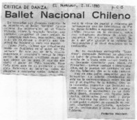 Ballet Nacional Chileno Crítica de danza