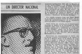 Un Director nacional con caracter internacional