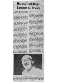 Maestro Tevah Dirige Concierto del Oriente