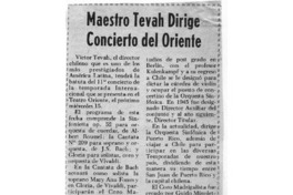 Maestro Tevah Dirige Concierto del Oriente