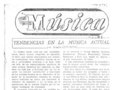 Tendencias en la música actual