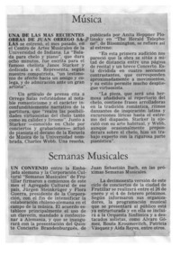 Música Semanas Musicales