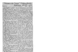 "Vrsos de Ciego" Vistos Desde Adentro