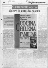 Sobre la comida casera  [artículo].