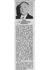 Leng, la honestidad artística